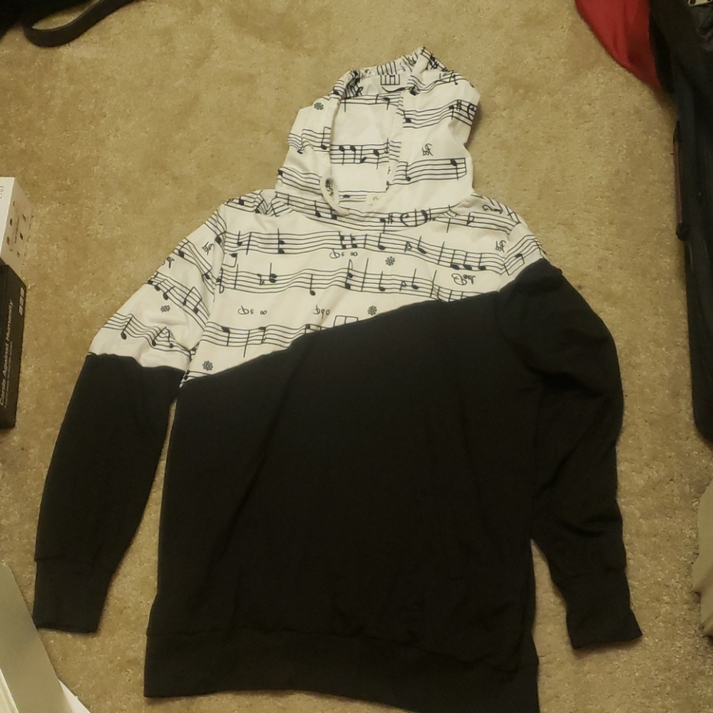 BRAND NEW Music Note Sweatshirt.